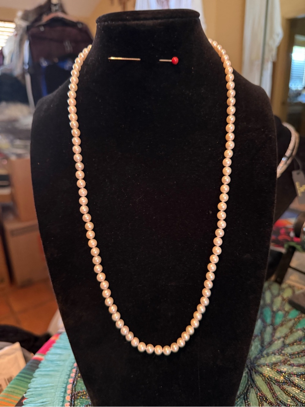 23” Cultured Pearl Single Strand Necklace